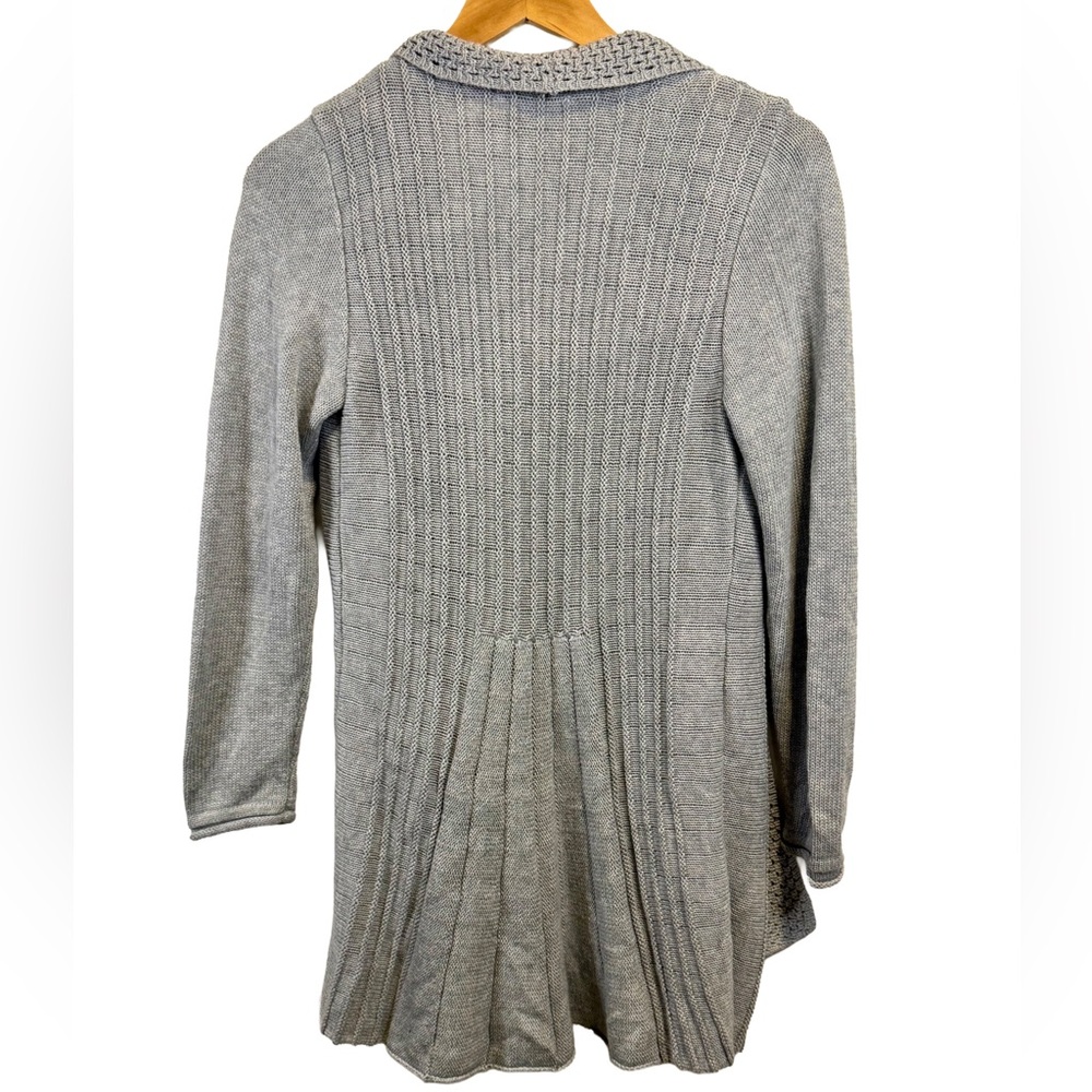 STUDIO WORKS | Open-Front|Textured|Knit Pattern Cardigan - Picture 3 of 10